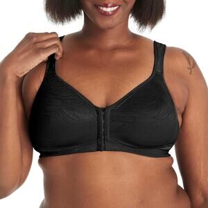 Playtex Women's 18 Hour Posture Boost Front Close Wireless Bra USE525, Black 36D